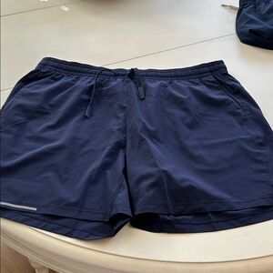 Navy Blue Men's Athletic Shorts